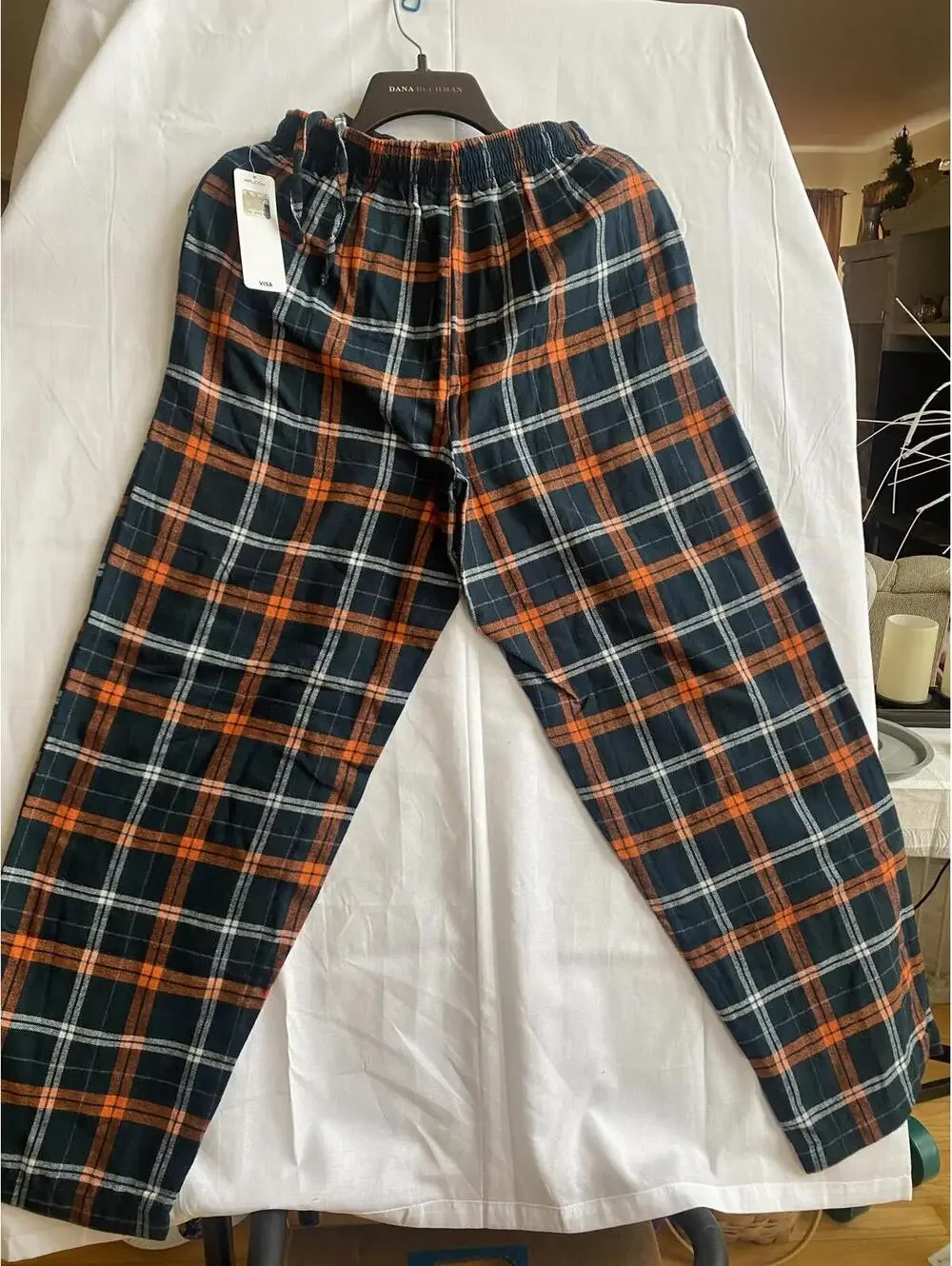 Chicago Bears Plaid Flannel Lounge Pants Small